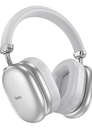 Бездротові накладні навушники hoco max auspicious anc noise reduction bt headphones silver ( )