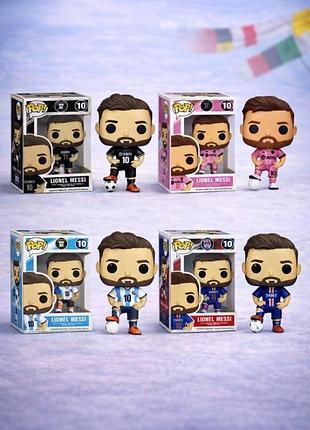 Фигурка funko pop football, лионель месси, футбольные фигурки. коллекционные фигурки