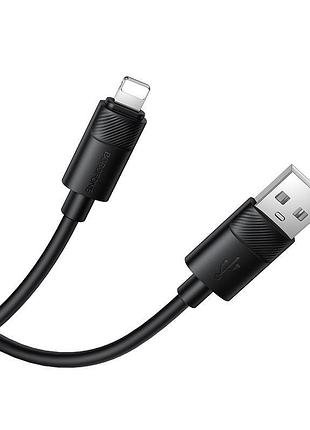 Кабель borofone leya silicone charging data cable ip black ( ) 2