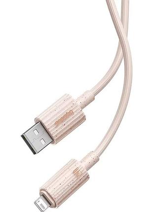 Кабель baseus habitat series fast charging cable type-c to ip wheat pink (p ) 3