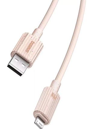 Кабель baseus habitat series fast charging cable type-c to ip wheat pink (p ) 4