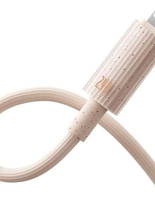 Кабель baseus habitat series fast charging cable type-c to ip wheat pink (p ) 5