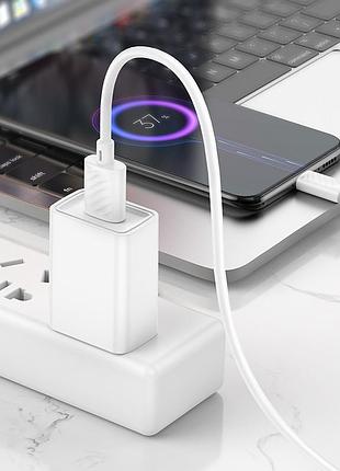 Кабель hoco gratified charging data cable for micro white ( ) 4