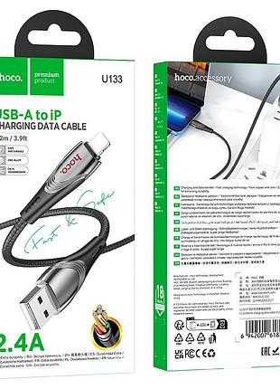 Кабель hoco monte charging data cable ip black ( ) 3