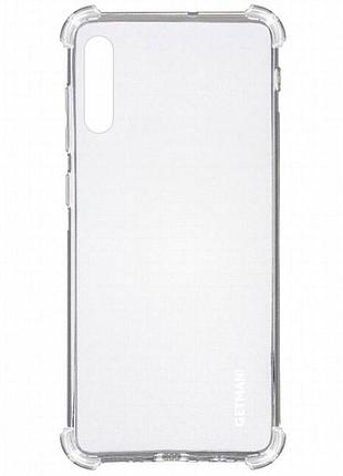 Tpu чехол getman ease logo усиленные углы для samsung galaxy a70 (a705f) бесцветный (прозрачный)