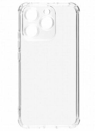 Tpu чехол getman ease logo усиленные углы full camera для realme 15t бесцветный (прозрачный) 2