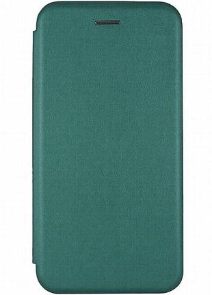 Кожаный чехол-книжка classy для samsung galaxy a10s зеленый