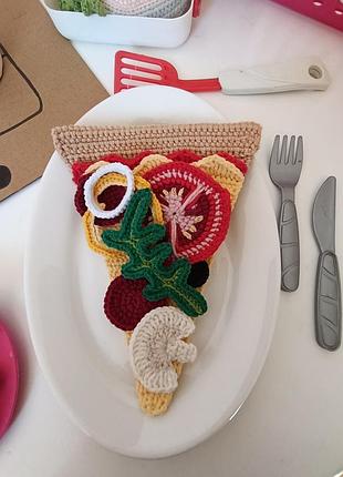 Іграшкова їжа для дитячої кухні, піца, різнокольорова