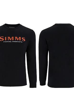 Реглан simms logo shirt ls jet black m (13626-1292-30)