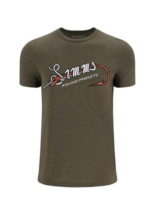 Футболка simms hook & loop t-shirt military heather m (14102-914-30)