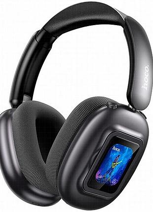 Накладные беспроводные наушники hoco esd23 lasting anc with display black