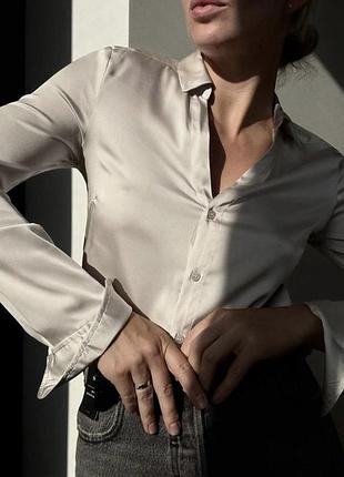 Блуза сатинова zara