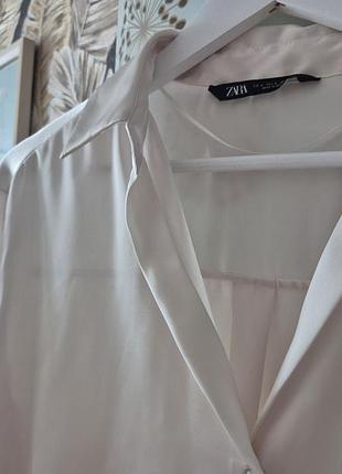 Блуза сатинова zara 2