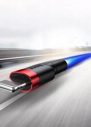 Кабель baseus cafule cable usb for lightning. red+black ( ) 10