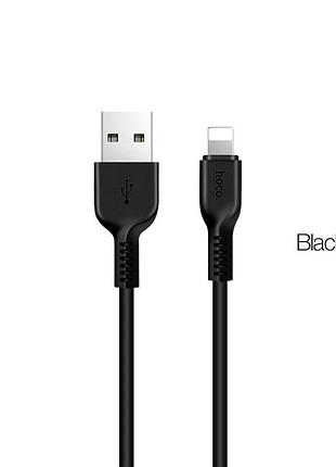 Кабель hoco usb to ip.,, pvc, tpe connectors, black ( )