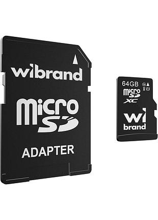 Карта пам'яті microsdxc ( ) wibrand class (adapter sd) ( )
