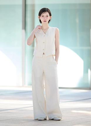 Брюки льняные uniqlo (484053) 2