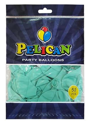 Шарики pelican ' ( см), пастель бирюзовый, 50шт/уп