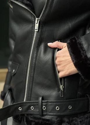 Батальна дубльонка дублянка авіатор з капюшоном 5