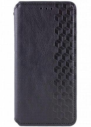 Кожаный чехол-книжка getman cubic (pu) для apple iphone 11 pro (5.8") черный