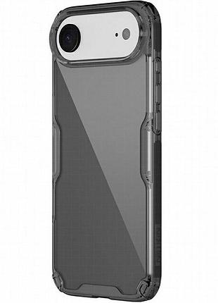 Tpu чехол nillkin nature pro series для apple iphone 17 air (6.5") черный (прозрачный)