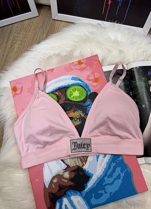 Рожевий топ ліф juicy couture зі стразами (оригінал / братлетт)