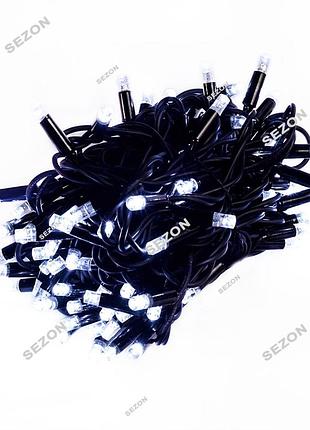 Уличная led, 20м, черный каучук,3мм, белый+ flash ( )
