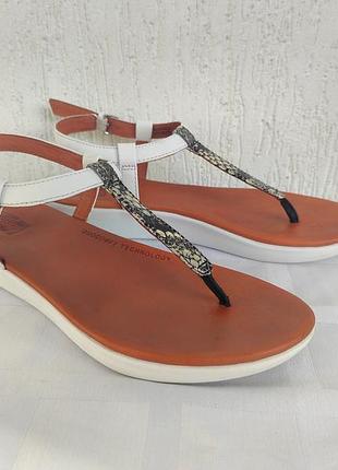 Кожанние,брендовие,ортопедические босоножки fit flop р.36