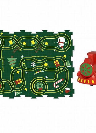 Развивающая игрушка-пазл sht xdl588-19 merry christmas (13pcs) green