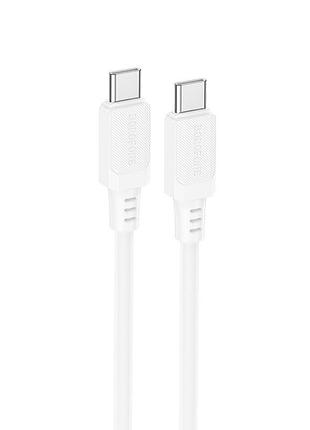 Кабель borofone lotto silicone charging data cable c to c white ( )