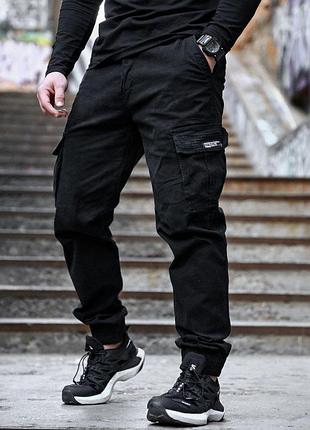 Міські штани карго black рп7432