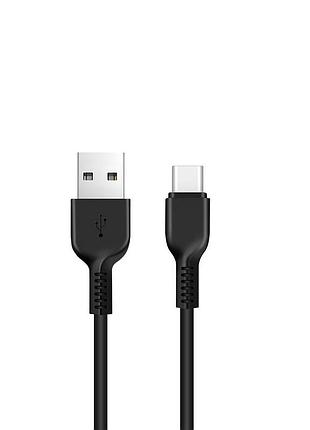 Кабель hoco usb to type-c,, pvc, tpe connectors, black ( )