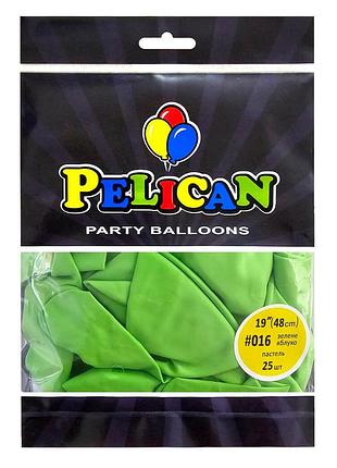 Латексные шарики "( ) пастель зеленое яблоко, pelican 25шт