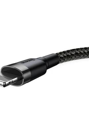 Кабель baseus cafule cable usb for lightning. gray+black ( ) 9