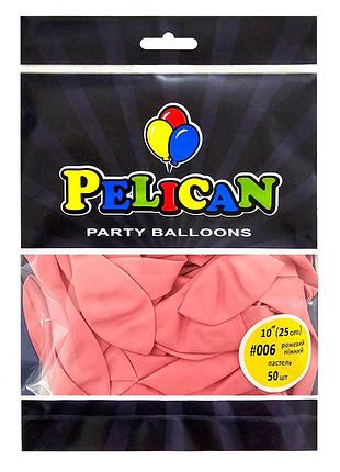 Латексные шарики "( ) пастель розовый нежный, pelican 50шт