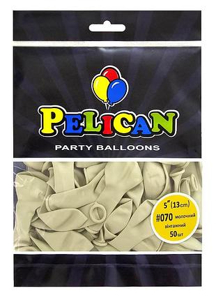 Латексные шарики "( ) винтажный молочный, pelican 50шт