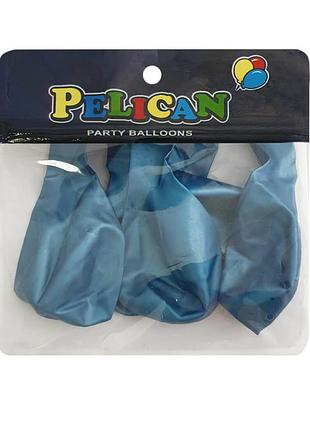 Кульки pelican ' ( см), хром синій, 5шт/уп