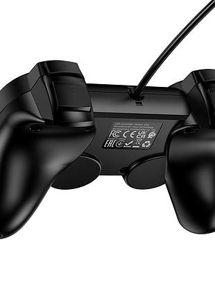Геймпад дротовий hoco fast link wired game controller black ( ) 6