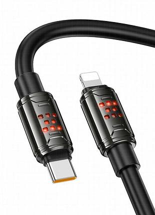 Дата кабель hoco u143 joy type-c to lightning 27w (1.2m) black 2