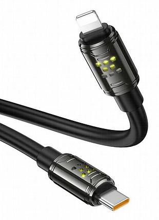 Дата кабель hoco u143 joy type-c to lightning 27w (1.2m) black 4
