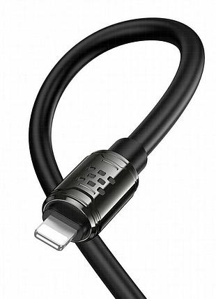 Дата кабель hoco u143 joy type-c to lightning 27w (1.2m) black 7