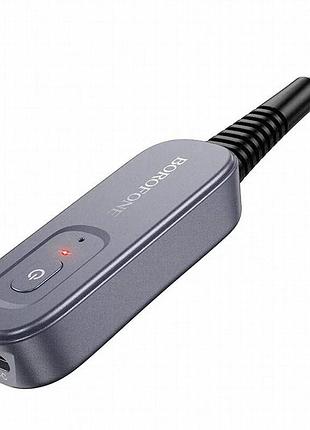 Bluetooth аудио ресивер/трансмиттер borofone bc51 clear way (aux 3.5mm) metal gray 2