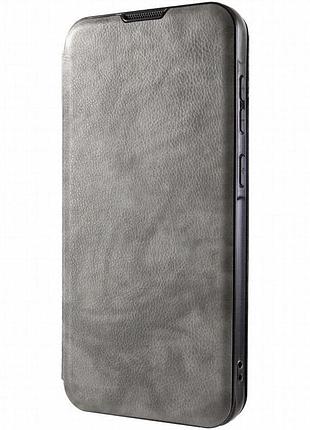 Кожаный чехол-книжка belora для xiaomi redmi 9a gray