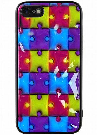 Tpu+pc чехол prisma fluffie для apple iphone 7 / 8 / se (2020) (4.7") puzzle