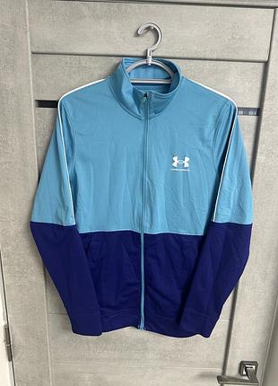 Спортивна кофта чоловіча under armour блакитна, синя, розмір s