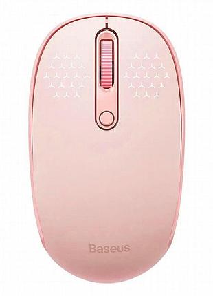 Мышь беспроводная baseus f01b tri-mode bluetooth + 2.4g (b01055503833) pink