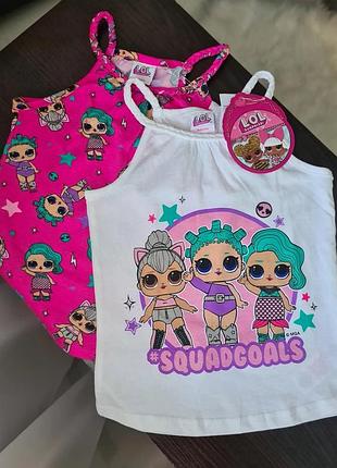 🎀 майка для девочки, набор из 2 шт | lol / primark