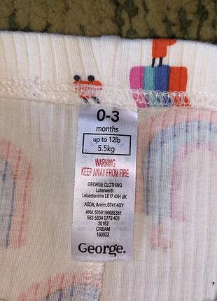 Штаны 🌈george 0-3 мес 4