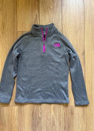 Кофта дитяча the north face флісова сіра