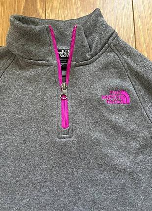 Кофта дитяча the north face флісова сіра 2